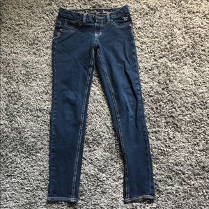 Justice premium jeans!! Simply low knit jeggings